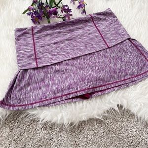 Prana Pink Space Dye Leanne Foldover Skort Purple Size XL